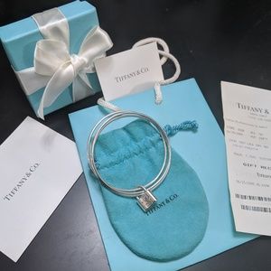Tiffany & Co 1837 Lock Triple Bangle Bracelet